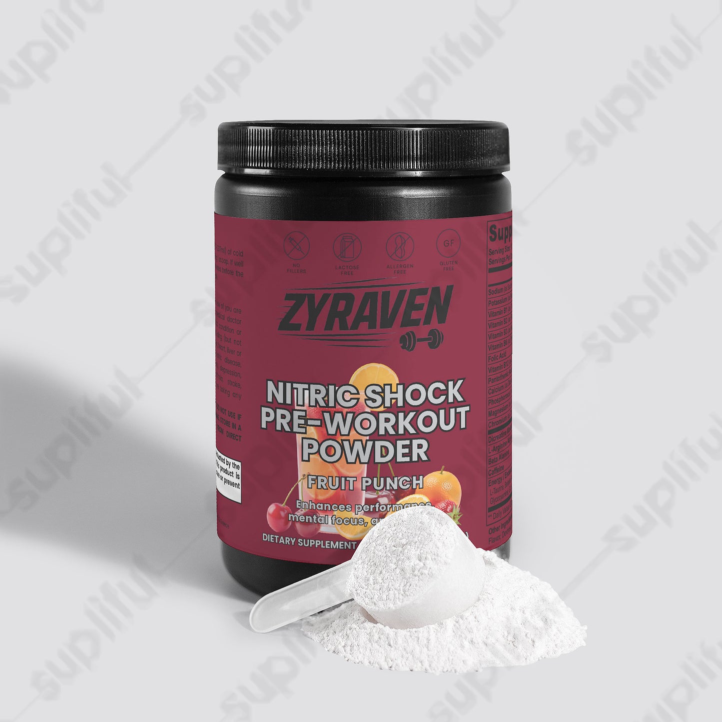 Nitric Shock Pre-Workout Powder (Fruit Punch)